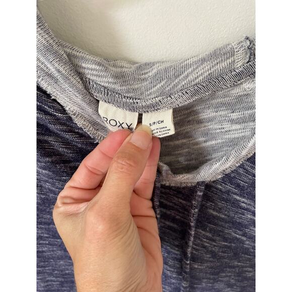 Roxy Hooded Pull Over Sweatshirt Hoodie Cover Up Purple Size Small - Picture 7 of 8